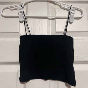 Zara basic black tank